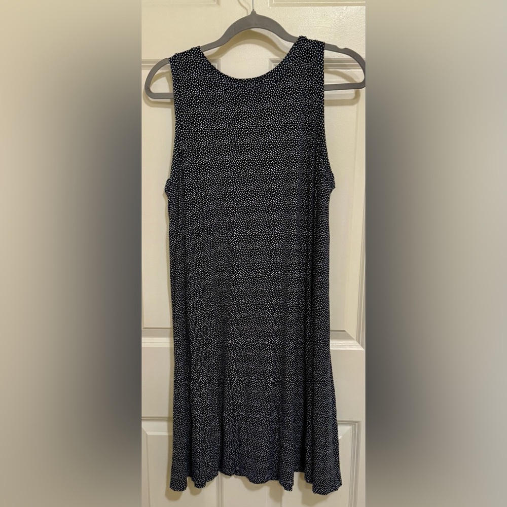 LOFT Black and White Polka Dot Dress